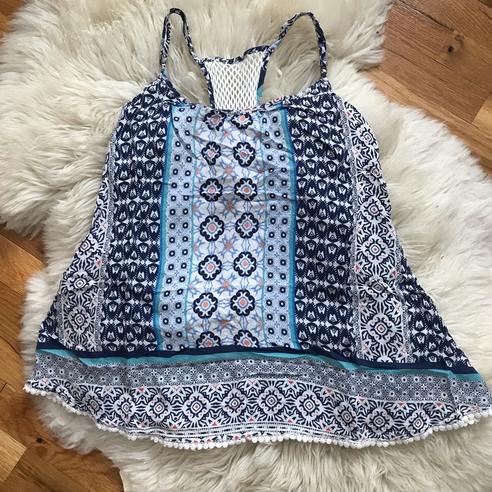 Boho Print Racerback Tank Top - Picture 3 of 7